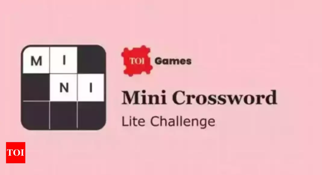 Today’s TOI Mini Crossword clues for 11 March 2025