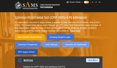 Odisha SAMS CPET 2025 registration begins for PG entrance test, here’s the direct link – The Times of India