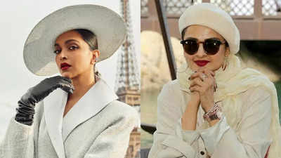 Deepika Padukone's latest look at Paris Fashion Week draws comparisons with Rekha again, fashion police says, 'Rekhafication of Deepu' - WATCH VIDEO