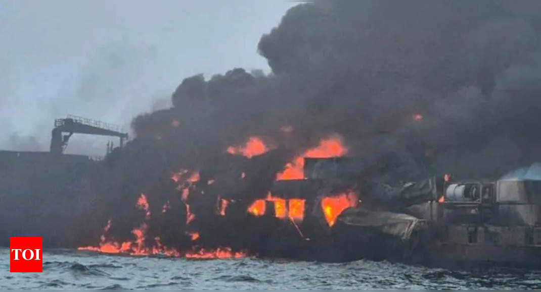 Seconds from death: Sailors recall desperate escape as oil tanker collision triggers blaze in North Sea