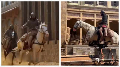 Vicky Kaushal’s BTS video riding REAL horse on Chhaava set goes viral after ‘fake horse’ claim - WATCH