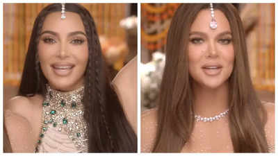 The Kardashians teaser: Kim Kardashian and Khloe Kardashian reveal they lost a diamond, ripped a lehenga while in Mumbai - WATCH