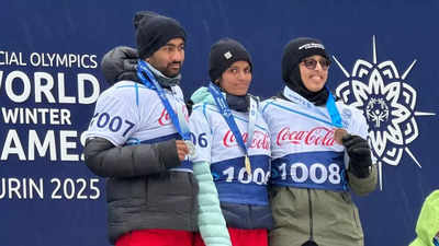 Snowboarders strike gold, silver as India opens medal account at 2025 Special Olympics World Winter Games