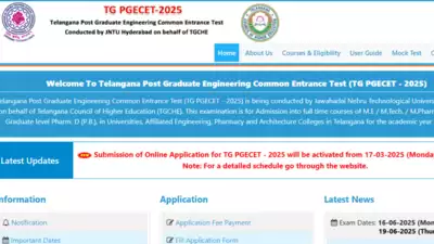 Ts pgecet 2025 अधिसूचना pgecet.tgche.ac.in पर: महत्वपूर्ण तिथियों और अन्य विवरणों की जाँच करें