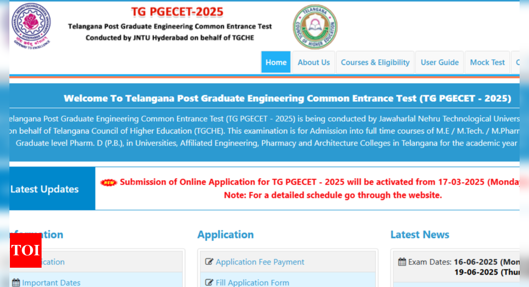 TS PGECET 2025 notification out at pgecet.tgche.ac.in: Check important dates and other details here