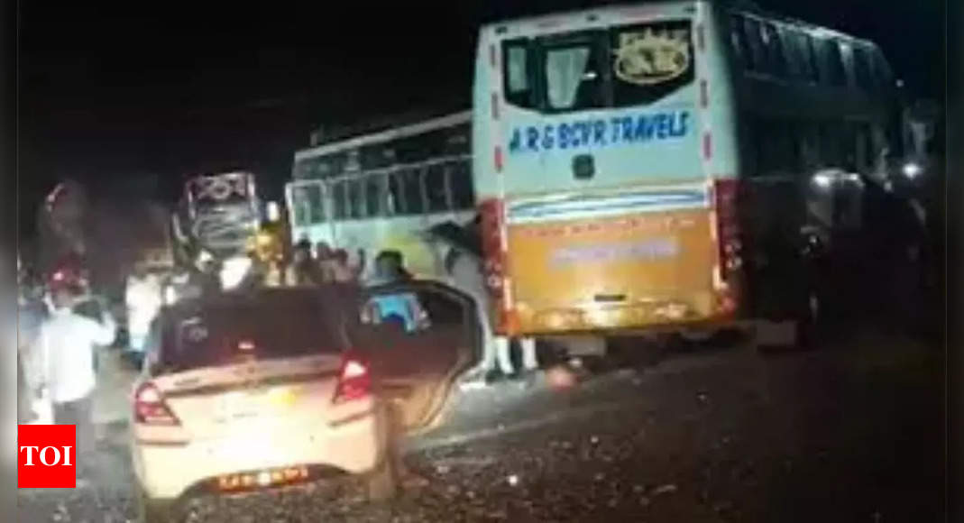 2 dead, 40 injured after 2 buses collide in Andhra Pradesh's Annamayya