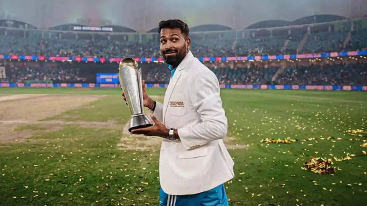 Hardik Pandya: 'I still need 5-6 more trophies': Hardik Pandya after winning Champions Trophy and T20 World Cup in a short span | Cricket News - The Times of India