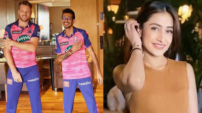 When yuzvendra chahal and jos buttler danced on dhanashree verma's song