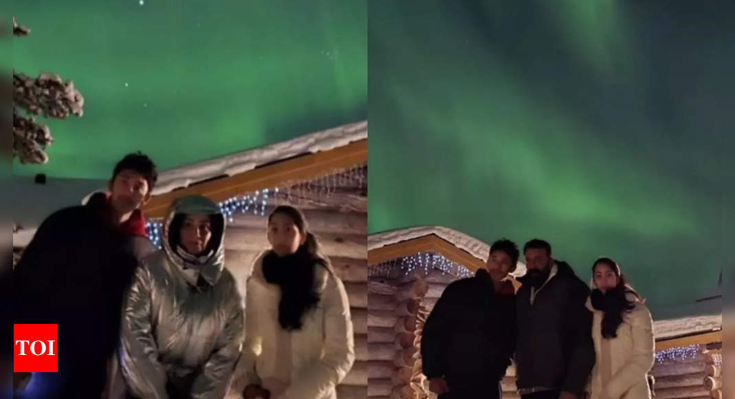 Sanjay Dutt shares breathtaking pictures of Aurora Borealis