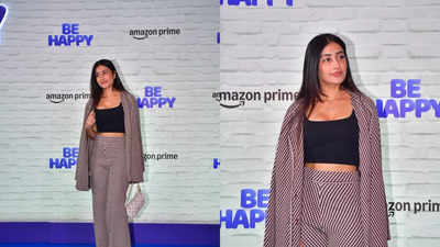 Dhanashree Verma attends Abhishek Bachchan's 'Be Happy' screening amidst divorce with Yuzvendra Chahal