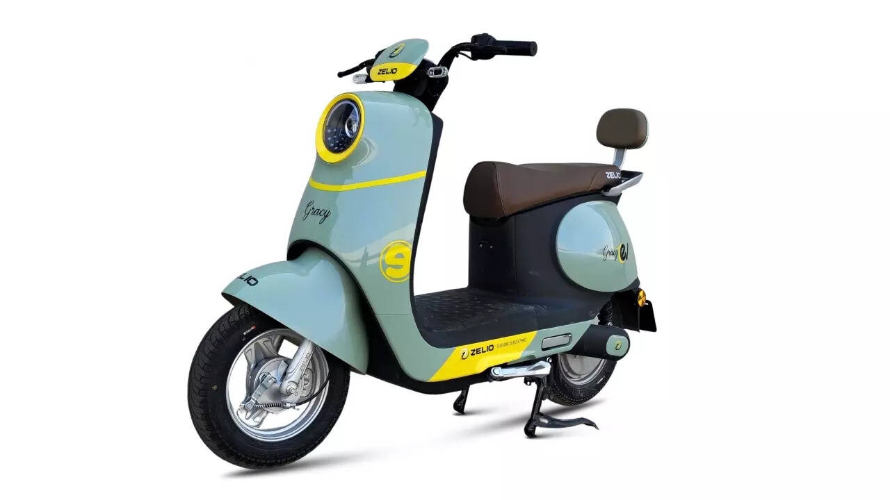 Zelio 'Little Gracy' e-scooter launched, no license needed, 75 Km range!  Check prices, features - The Times of India