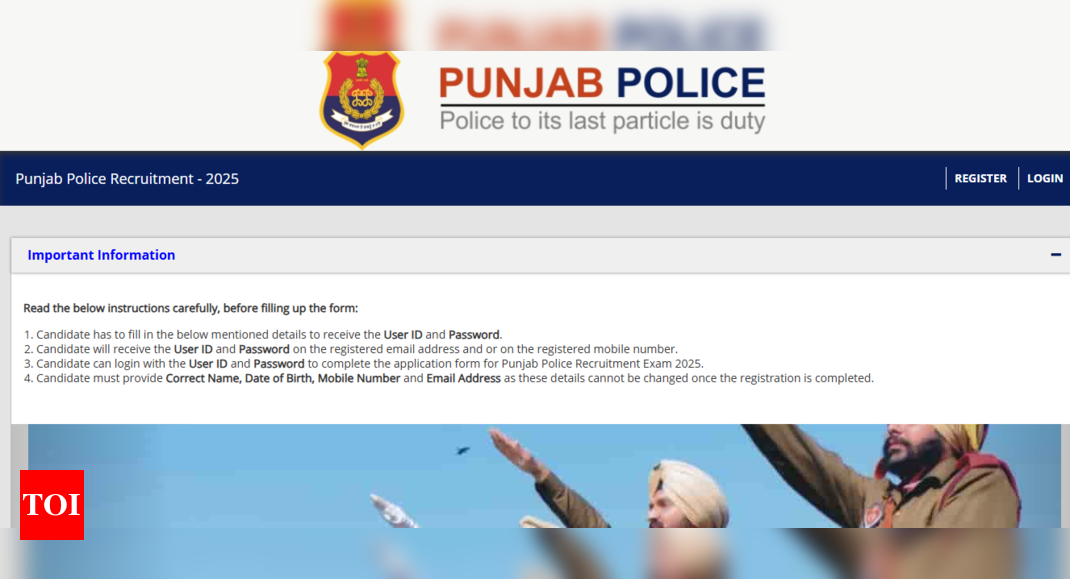 Punjab Police Constable 2025 application window closing today: Direct link to apply for over 1000 posts here