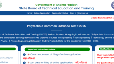 AP POLYCET 2025 registration begins at polycetap.nic.in: Check direct link here