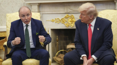 Donald Trump says Ireland cheats US as its leader joins him to celebrate St Patrick's Day