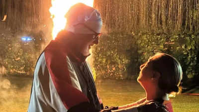 Amitabh Bachchan and Jaya Bachchan celebrate Holika Dahan with family, share heartfelt moment by the bonfire