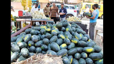 Sweltering summer augments watermelon sale in Hubballi