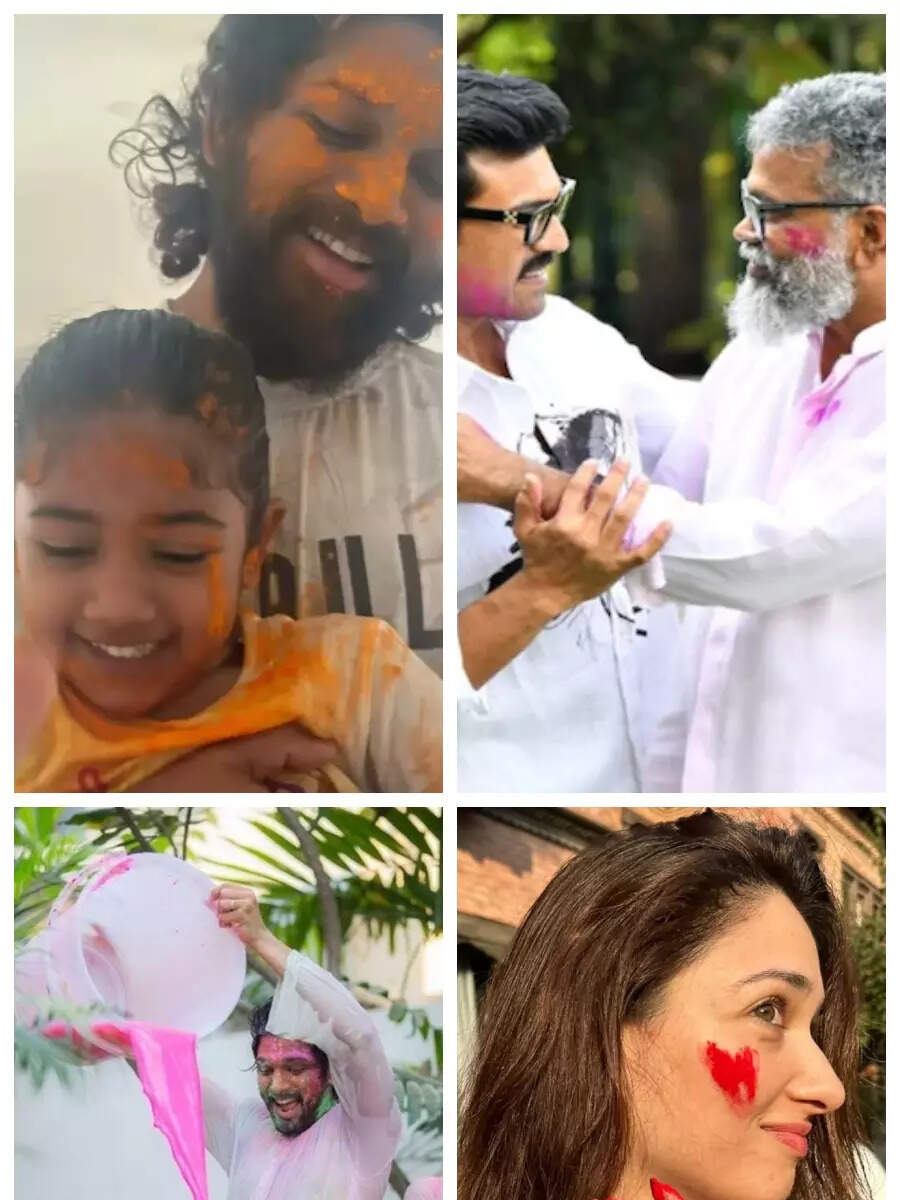 Allu Arjun, Ram Charan, Jr NTR: Some of the old moments from Tollywood's vibrant Holi celebrations