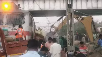 Train collides with truck at closed level crossing in Maharashtra's Jalgaon