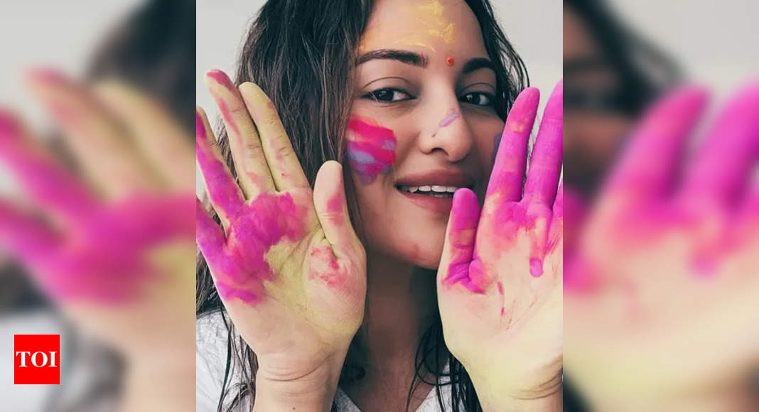 Sonakshi Sinha celebrates Holi without hubby Zaheer Iqbal