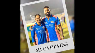 Captain meets Captain! Harmanpreet Kaur and Hardik Pandya shared Mumbai Indians winners Vibe - Watch