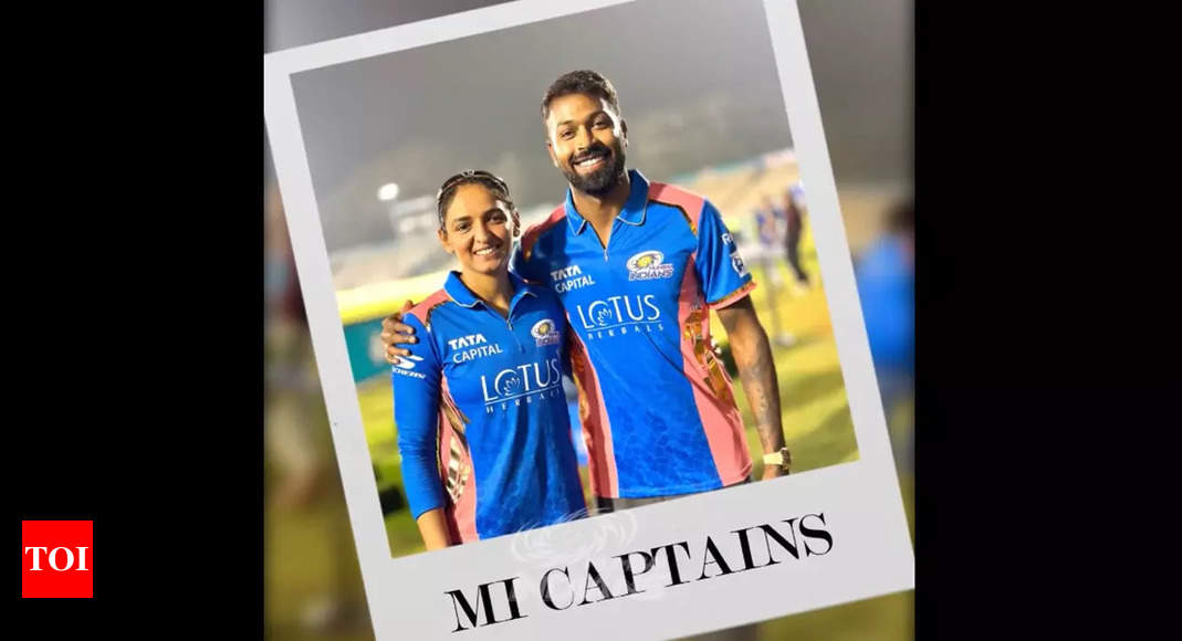 Captain meets CaptainCaptain meets Captain! Harmanpreet, Hardik share MI's winning vibe - Watch! Harmanpreet Kaur and Hardik Pandya share Mumbai Indians' winning vibe - Watch