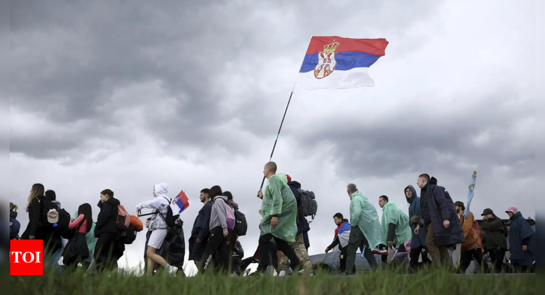 Serbia's capital Belgrade on edge ahead of a major rally testing the ruling populists