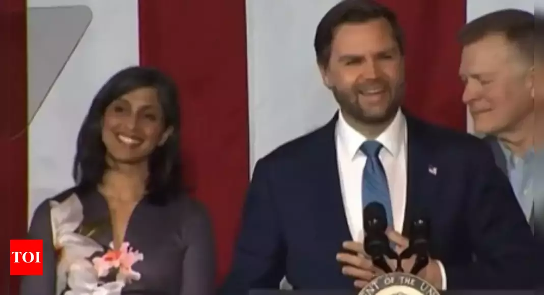 JD Vance Usha Vance: JD Vance’s joke on wife Usha backfires as social media users suggest: ‘Usha, run’