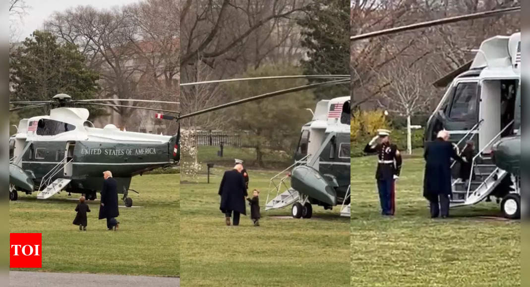 ​Watch: Elon Musk reacts to an adorable video of his son little X’s playful moment with ‘Grandpa Trump’