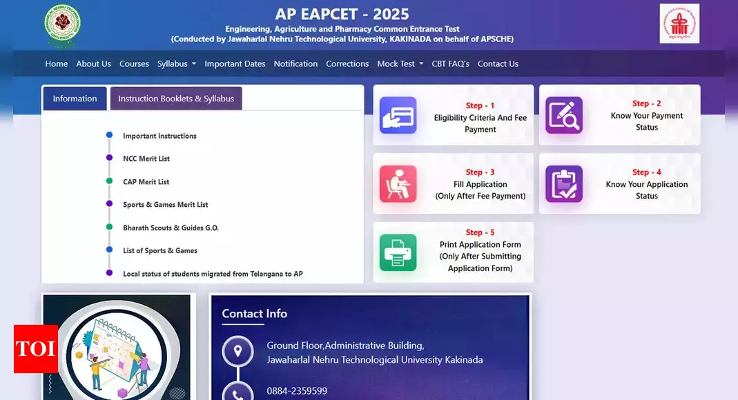 AP EAPCET 2025: Registration begins on cets.apsche.ap.gov.in; check direct link and other details here