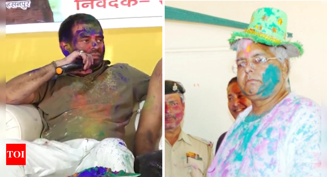 Lalu-style Holi returns to RJD, courting voters before Bihar elections