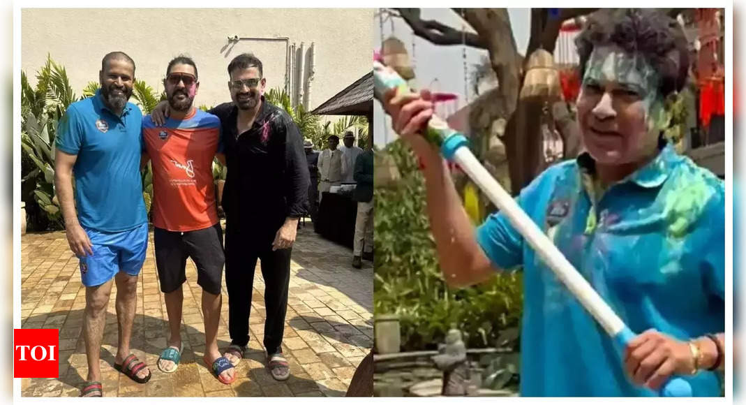 Even Irfan Pathan and Sachin Tendulkar’s Holi post is incomplete without THIS evergreen Amitabh Bachchan song