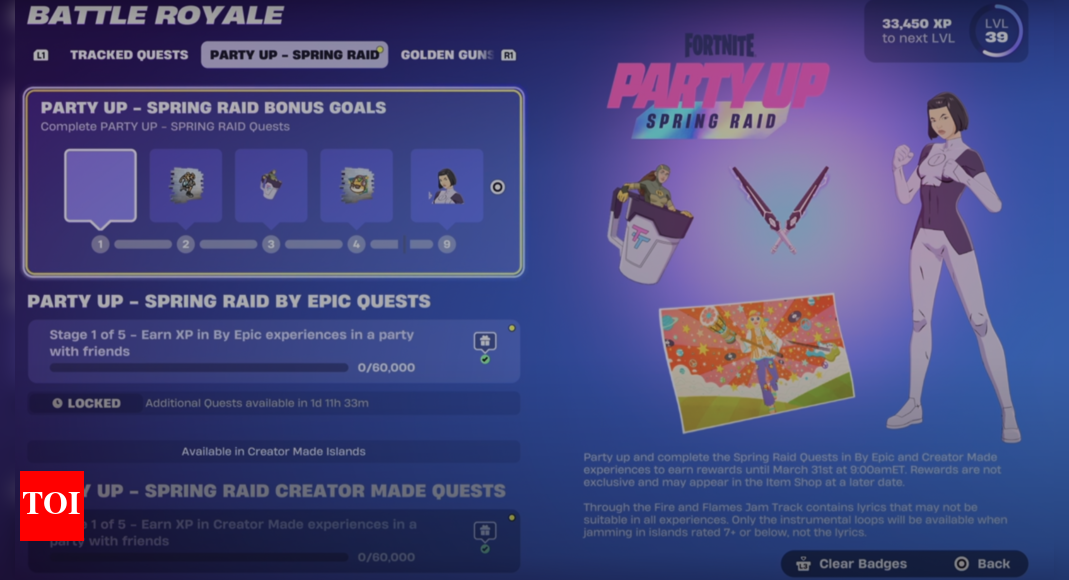 Fortnite: All Spring Raid Quests and Rewards