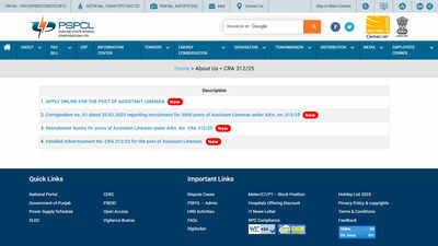 PSPCL extends apprenticeship application deadline for lineman trade to April 17 – The Times of India
