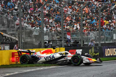 Isack Hadjar's F1 debut ends in disaster with crash before the race even starts, Lewis Hamilton's father consoles him