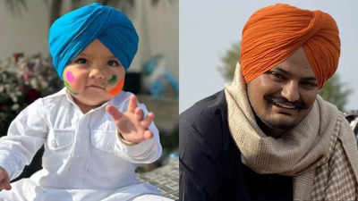 Lil Sidhu Moosewala’s adorable holi look with blue turban wins hearts: PICS