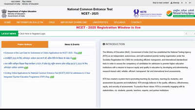 NCET 2025 application deadline extended: Candidates now have until March 31 – The Times of India