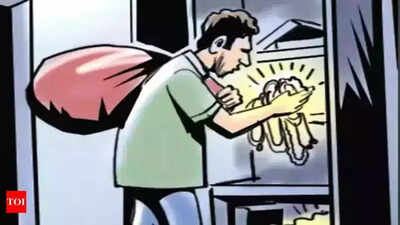 Burglars decamp with valuables