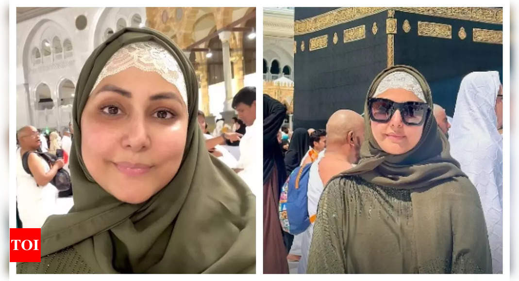 Hina Khan undertakes Umrah during Ramadan while undergoing cancer treatment