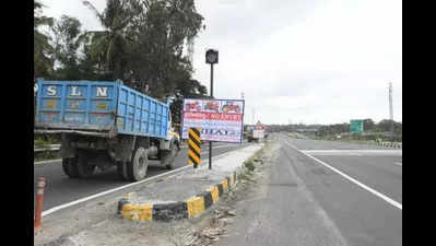 Toll-evading trucks pose safety risks on service roads of Mysuru highway