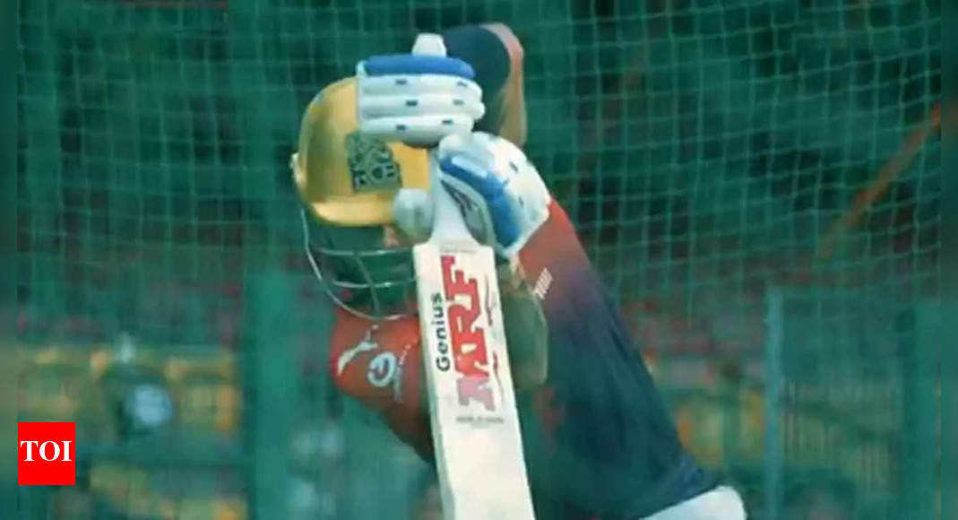 Virat Kohli gets down to business in RCB nets - Watch