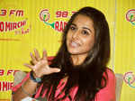 Vidya promotes 'Kahaani' @ Radio Mirchi