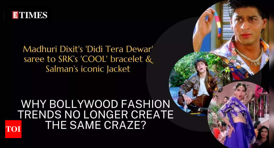 Madhuri Dixit's 'Didi Tera Devar' saree to SRK’s 'COOL' bracelet and Salman's iconic jacket: Why do Bollywood fashion trends no longer create the same craze?