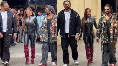 Malaika Arora exudes bold Catwoman vibes in a high-octane latex bodysuit