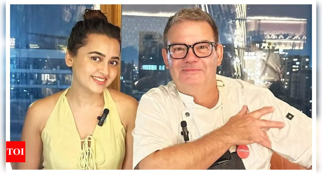 Celebrity Masterchef's Tejasswi Prakash meets OG MasterChef Gary Mehigan; the latter prepared a five-course meal for the Naagin actress