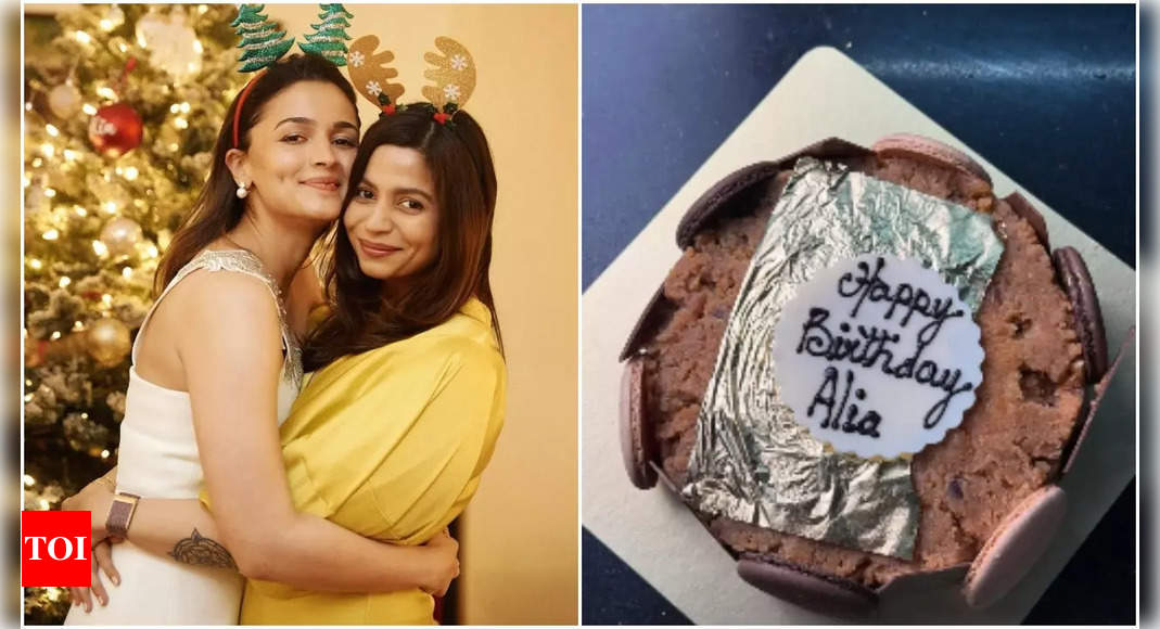 Alia Bhatt celebrates 32nd birthday with 'best' moong dal halwa cake - See post