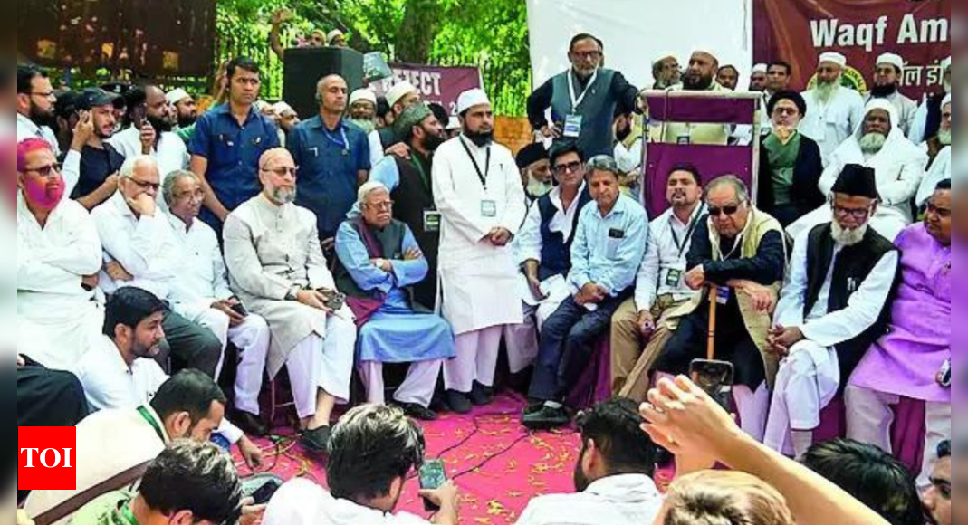 Opposition netas join AIMPLB protest against waqf bill