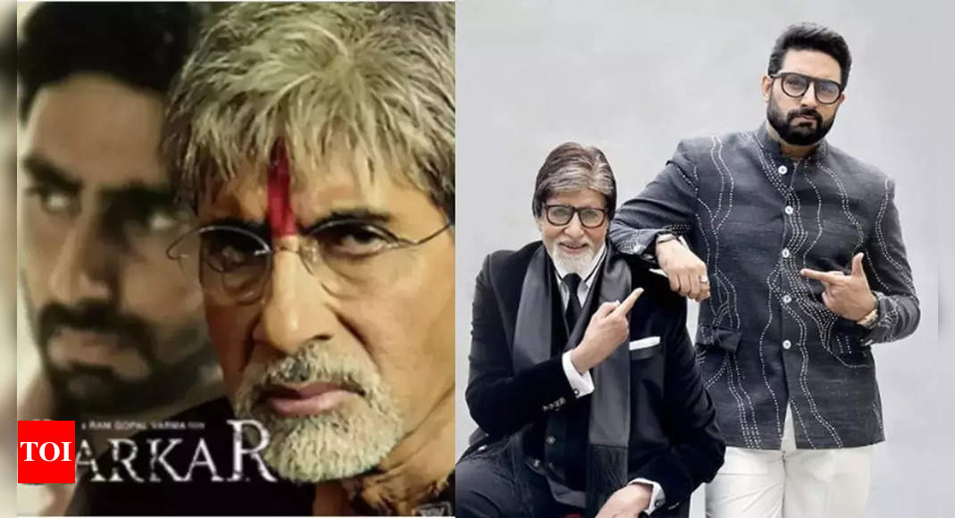 Amitabh Bachchan seems awestruck with Abhishek Bachchan's performance as he re-watches Ram Gopal Varma's 'Sarkar': 'I'm no where in the film'