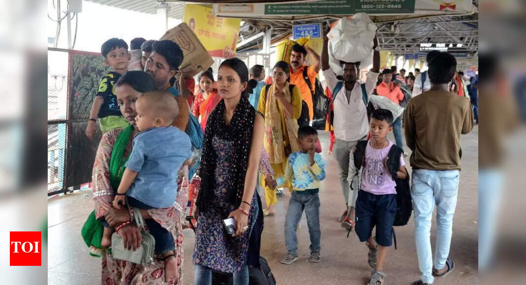 Long queues, crowded trains — migrants’ return journey marred by ...
