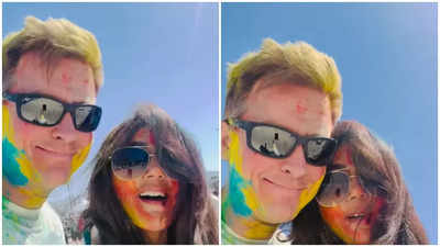 Preity Zinta celebrates Holi in LA, jokes husband Gene Goodenough is ‘Lucky’ to marry an Indian woman - WATCH