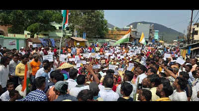 Tribal protesters rally against bauxite mining project in Koraput